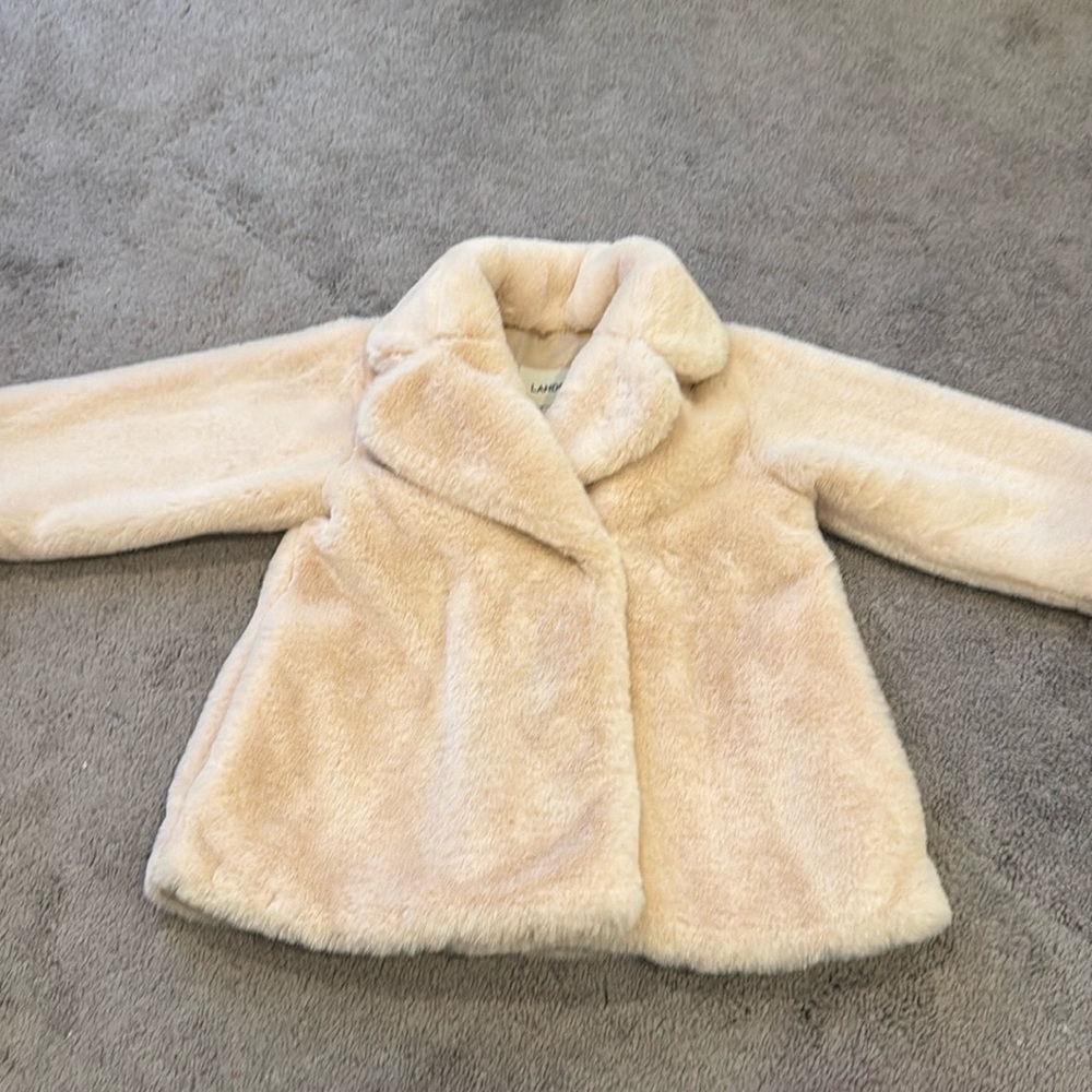 Lands End Furry Coat